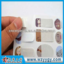 Fashion blank pvc stickers for kids, oem writing stickers